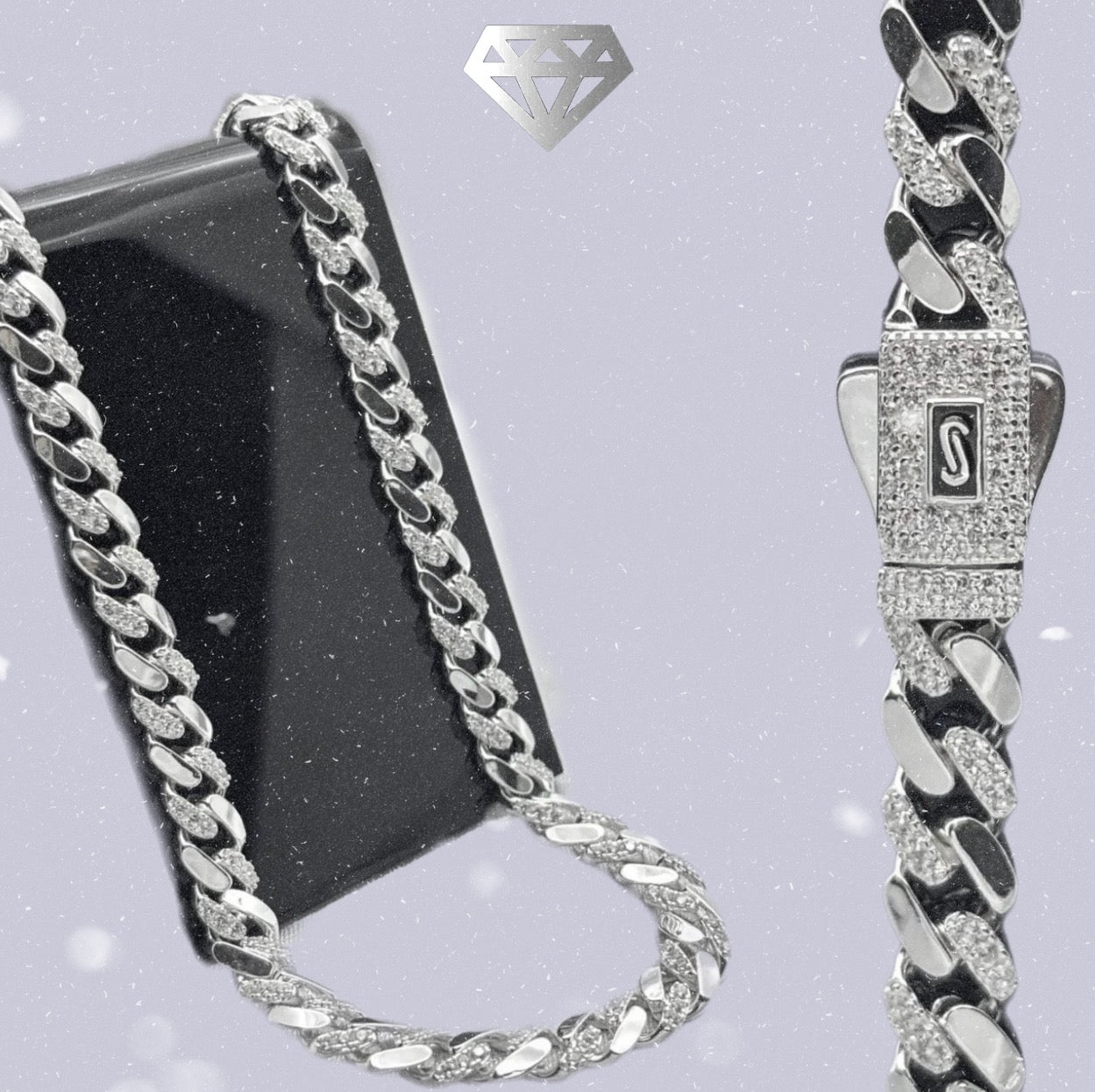 Cadena Mónaco chain silver