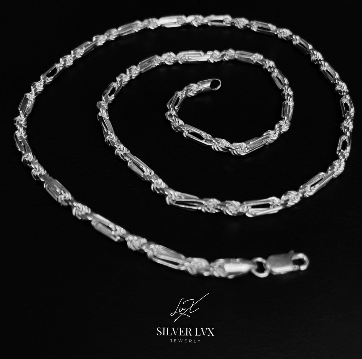 Cadena Torzal Fígaro plata .925