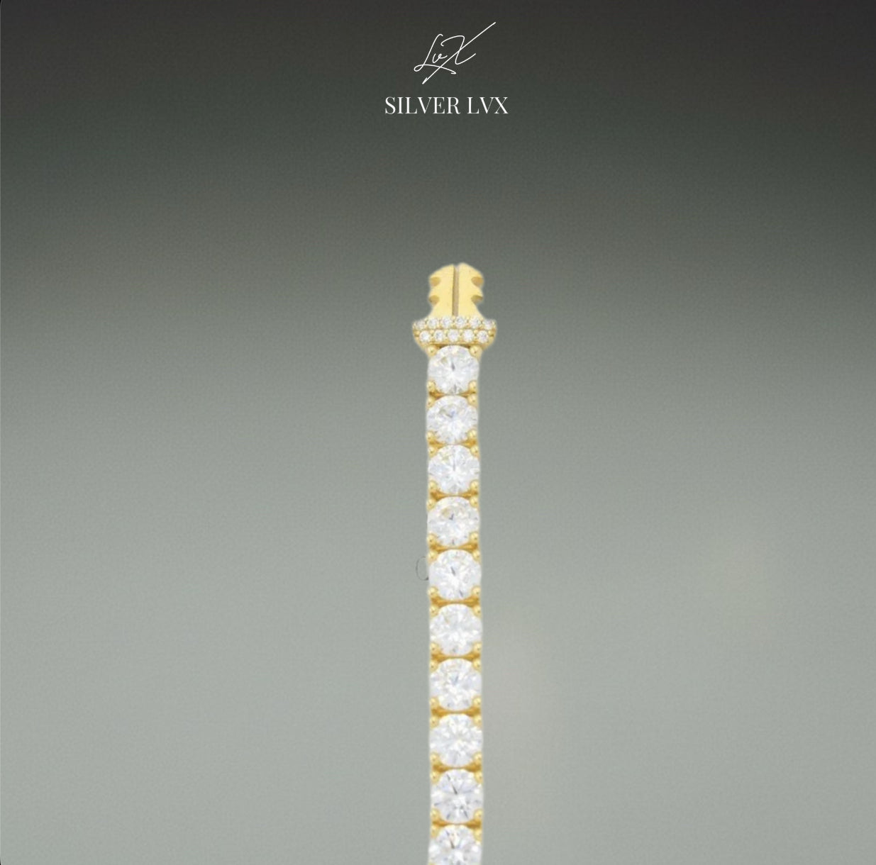 Pulso Mónaco chain aqua 14k Swarovski