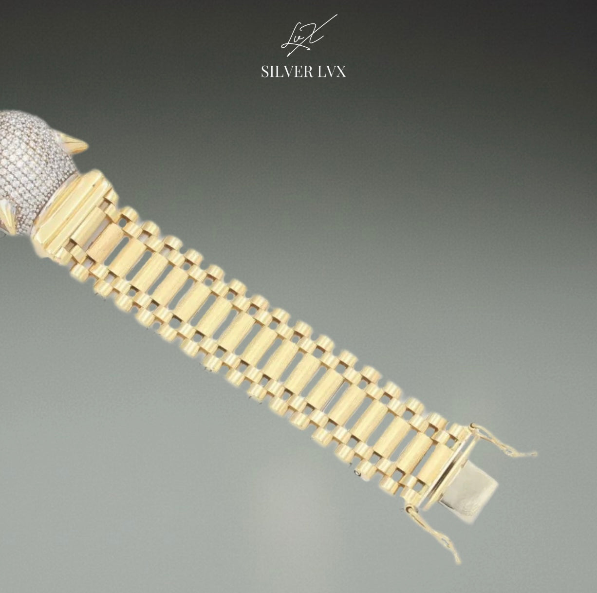 Pulsera de Oro 14k Plus Hueco Pantera