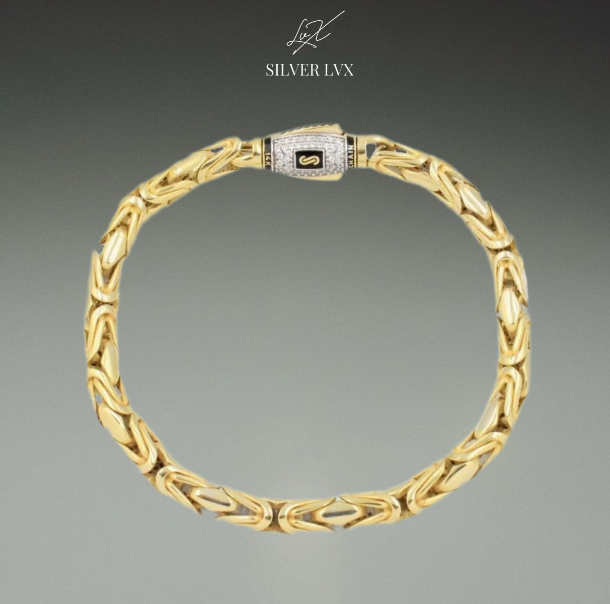 Pulso Mónaco Chain 14K Rey