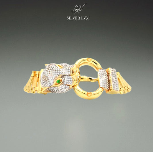 Pulsera de Oro 14k Plus Hueco Pantera
