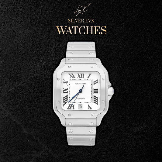 Reloj Cartier Santos Plateado