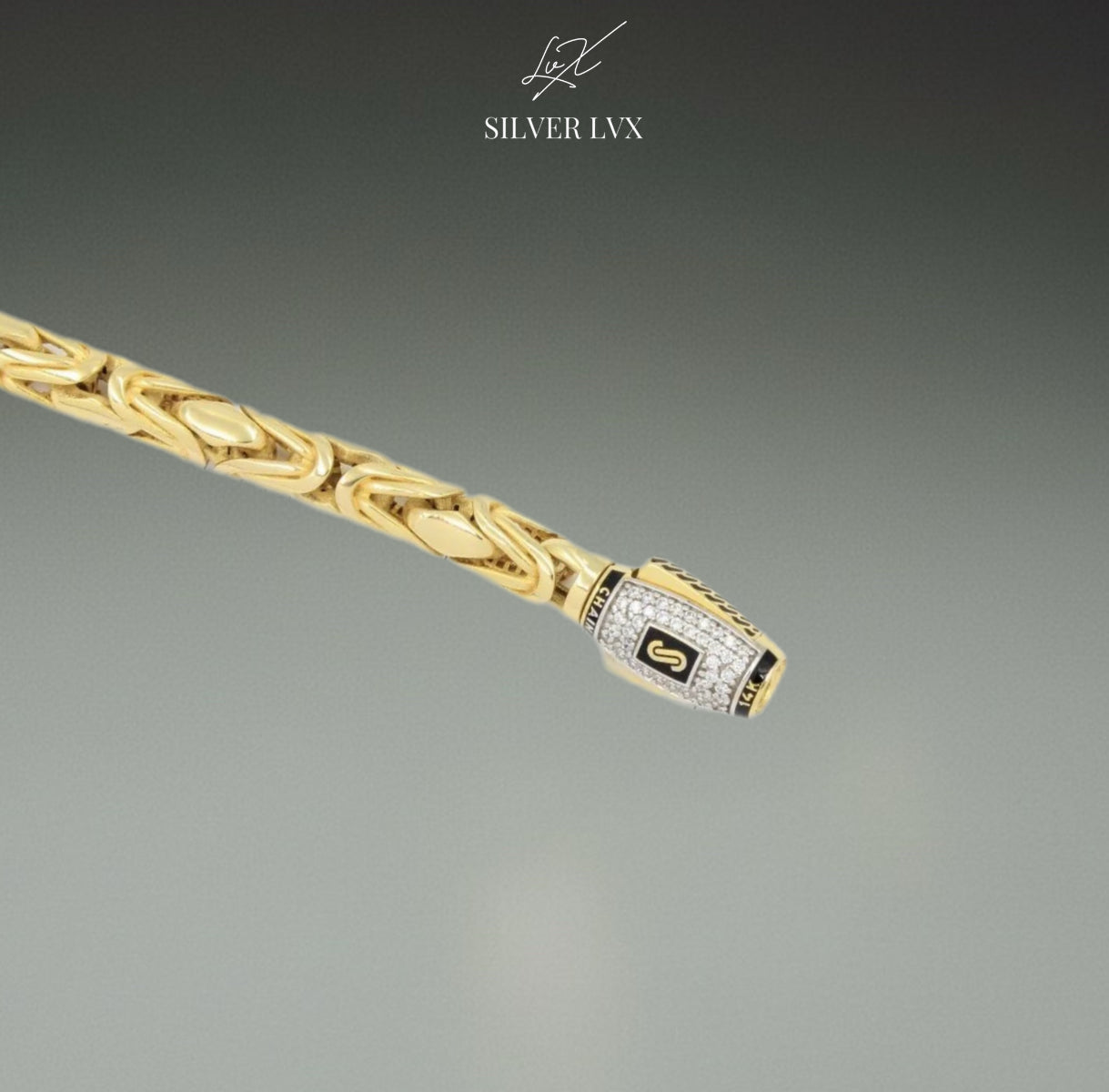 Pulso Mónaco Chain 14K Rey