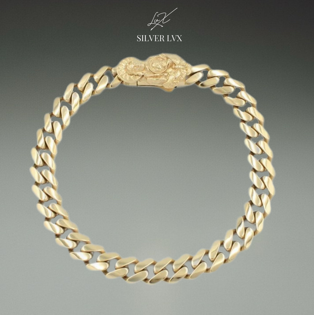 Pulso San Judas 14k Tejido Barbado