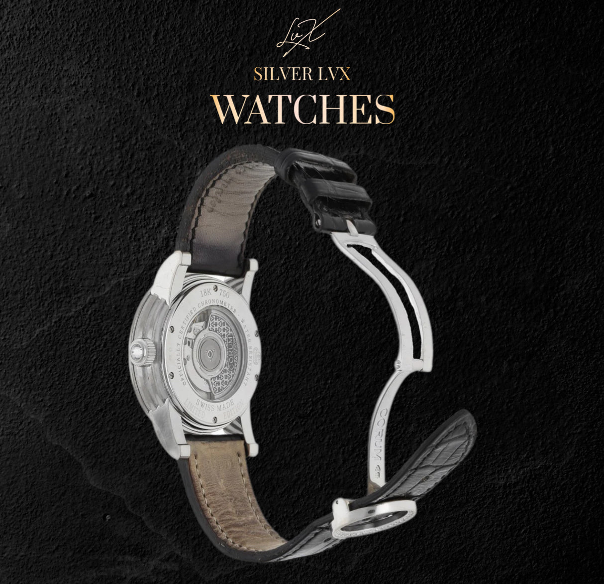 Corum Classique Dancing Roosters Oro blanco 18K